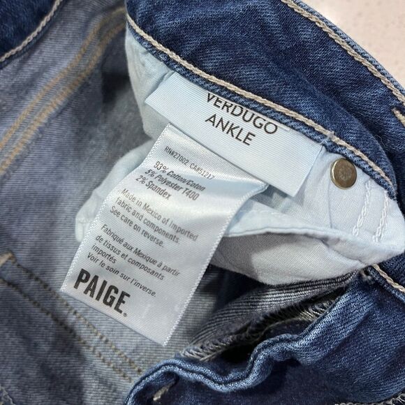 Paige Anthropologie Verdugo Ankle Skinny Raw Hem Jeans Size 27 - Picture 11 of 14